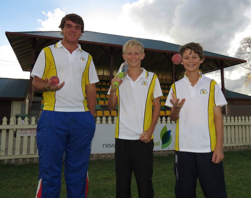 GOING TO THE NEXT LEVEL: Lochlan Elks, Henry Sindell and Henry Smith are making waves in Central North cricket.