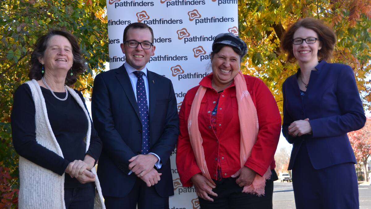 MAKE A DIFFERENCE: Wendy McLennan, Adam Marshall, Trish Thomas and Pathfinders Board chairwoman Fiona Miron are happy with the funding.