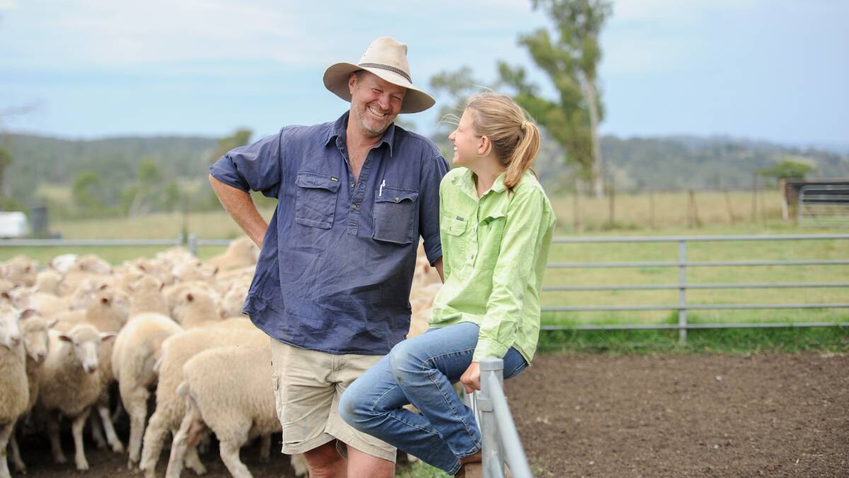 Angus and Claudia Kirton were busy drafting lambs when The Land visited. 