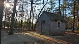 On Walden Pond: Thoreau's cabin.