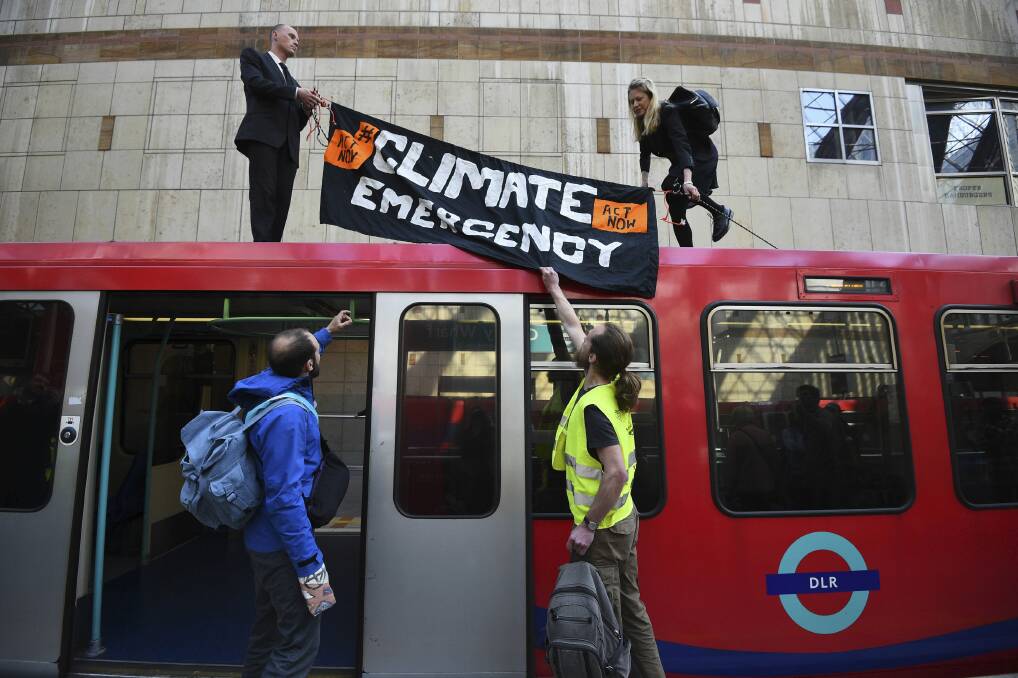 Political issues: Thousands of climate activists took part in protests across London last week.