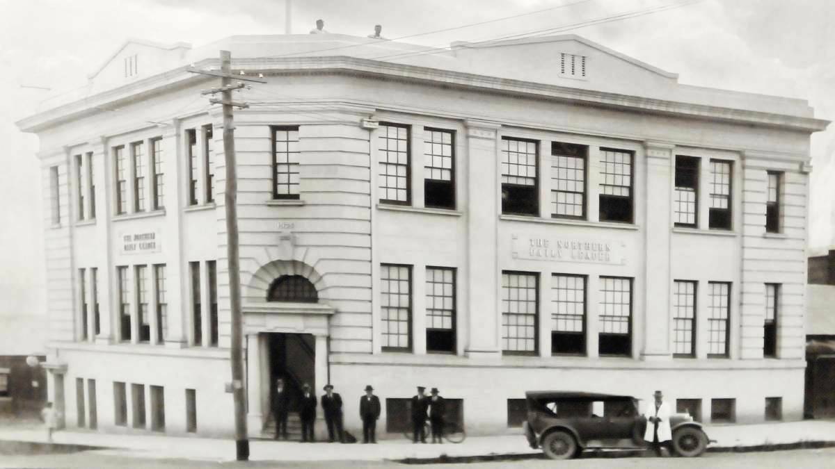 Read all about it: New Northern Daily Leader Building, 1925. The Leader became the norths second great daily. As late as 1959, the Leader was still outselling the Sydney Morning Herald in Armidale.