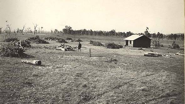 Kentucky Soldier Settlement block: Settlers had to build homes and develop their blocks with limited resources.
