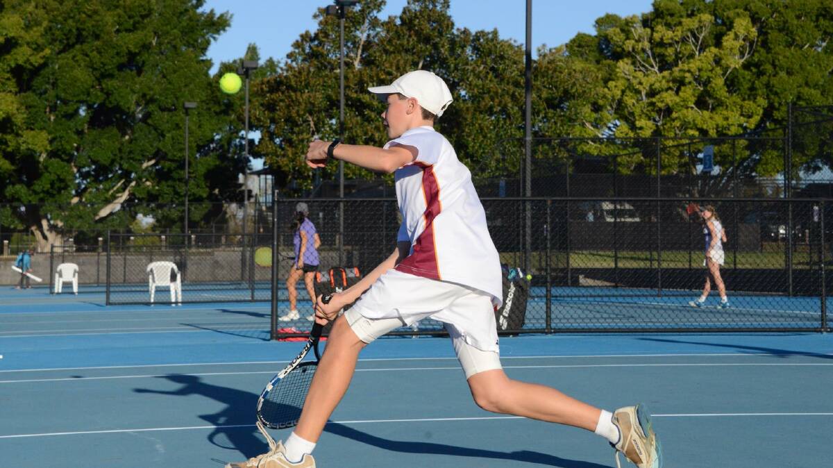 Holding court: The NIAS “Inland Technology” tennis squad was in good form during the 91st North Coast Championships in Grafton.