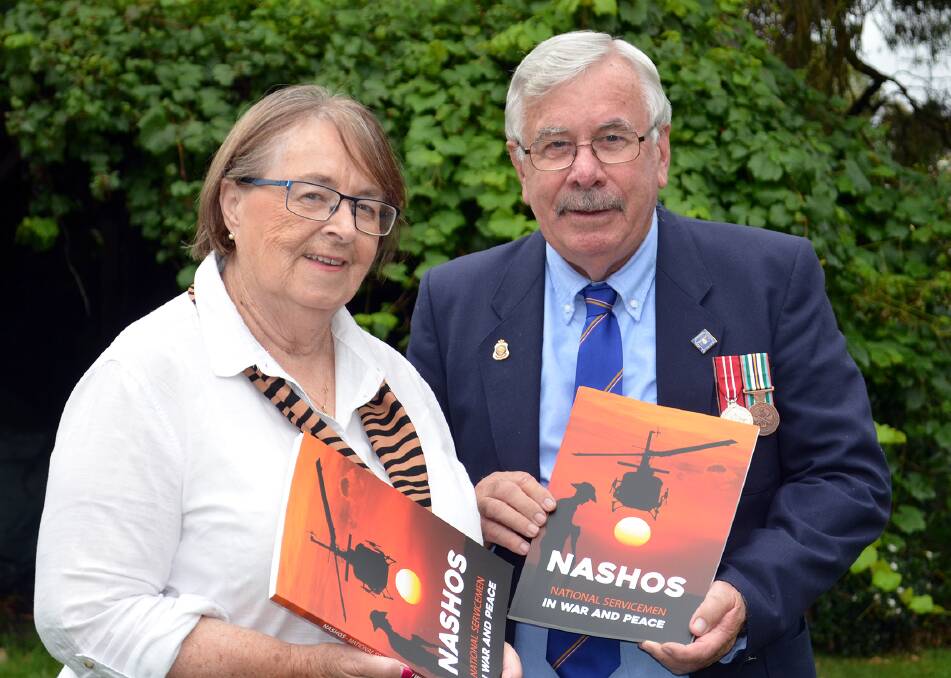 SERVICE: 'National Servicemen in War and Peace' editor Eileen Dawson and Armidale's National Servicemen's Association sub-branch president Barry Dawson. Photo Supplied