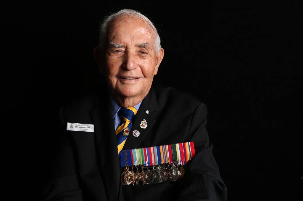 VETERAN: Forestville man Donald Kennedy served in the merchant navy during World War II, it was the first time he'd ever been overseas. Picture: Geoff Jones