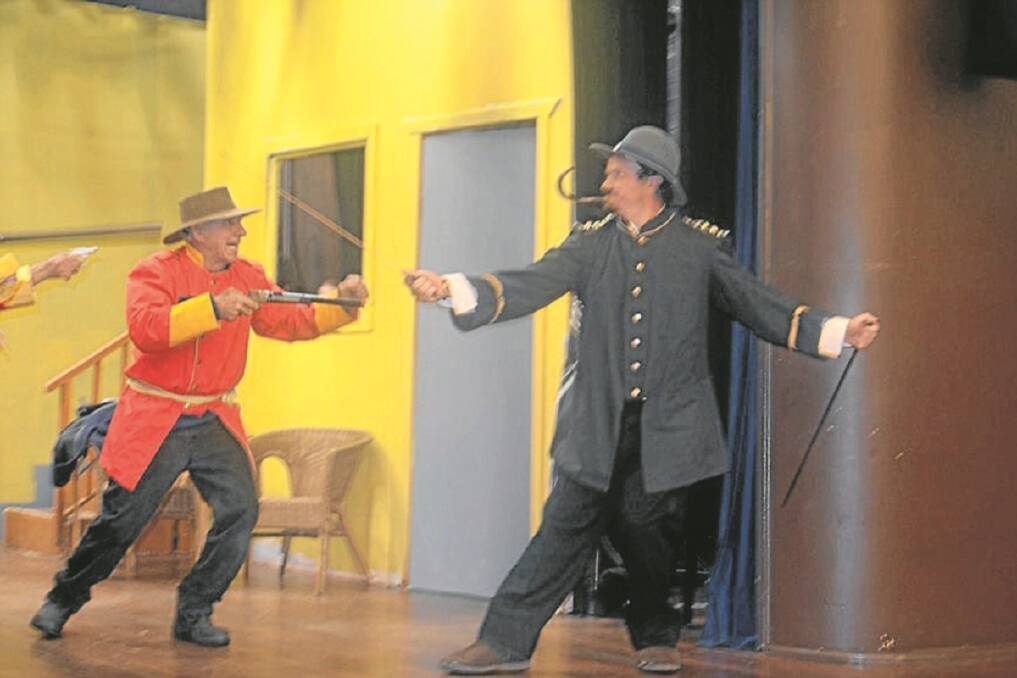  Tenterfield Dramatic Group prepares for its production of The Green Chile Rebellion 1889.Photo:The Tenterfield Star/ 