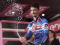 France's Julian Alaphilippe back on podium after his glorious solo Giro d'Italia stage win. (AP PHOTO)